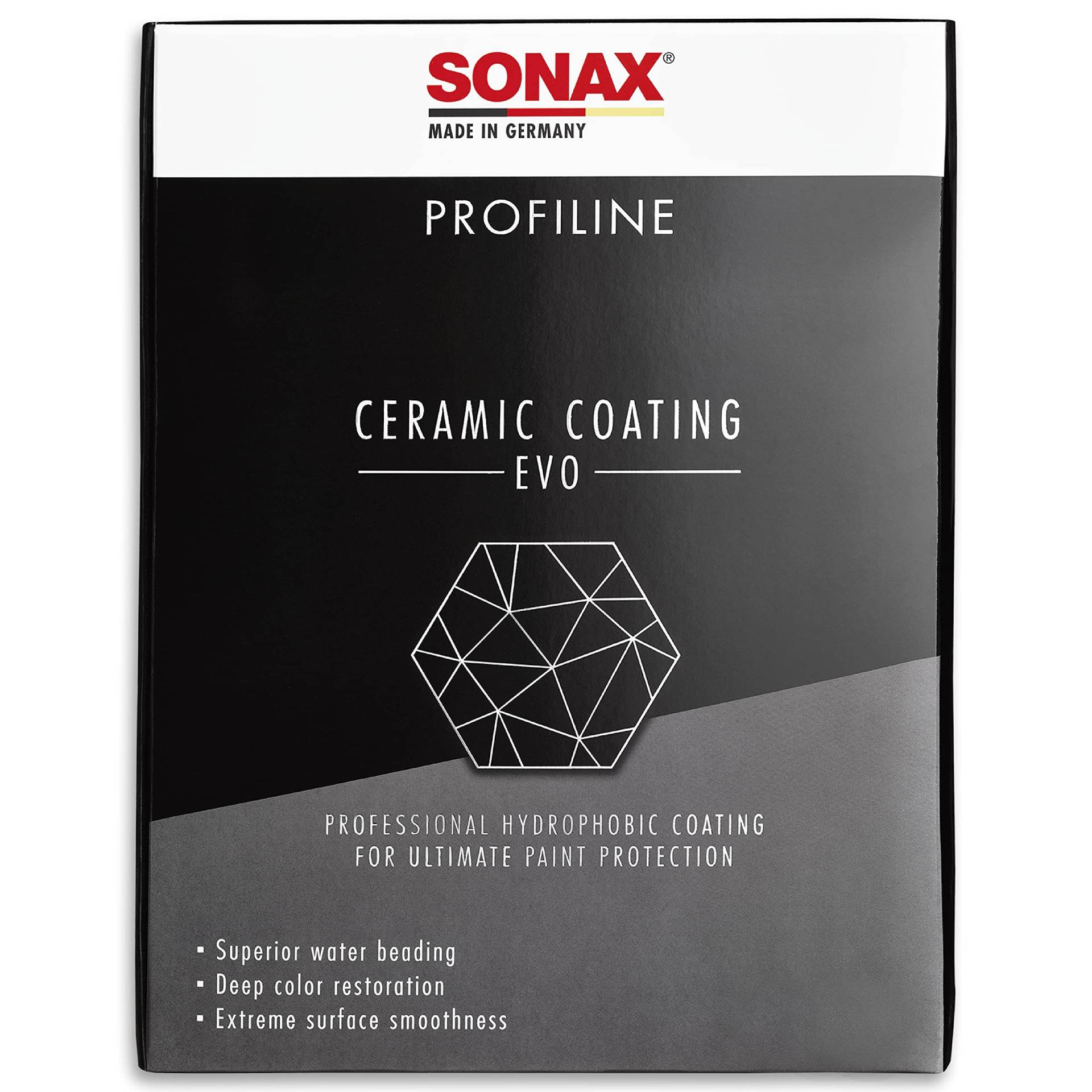 SONAX PROFILINE CeramicCoating CC Evo Komplettset zur keramischen Langzeitversiegelung von Lacken | Art-Nr. 02379410 von SONAX