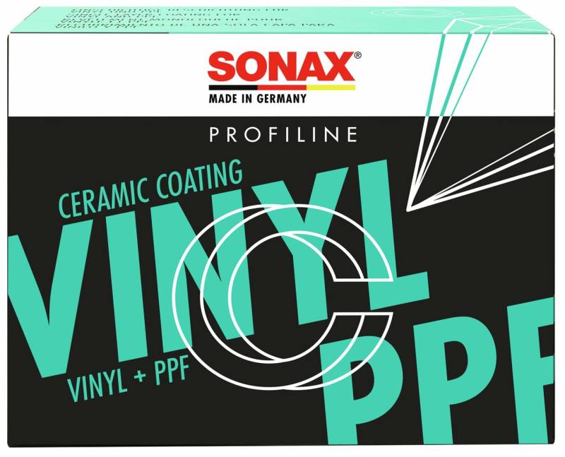 SONAX PROFILINE CeramicCoating CC Vinyl+PPF (50 ml) spezielle Einstufenversiegelung mit Langzeiteffekt für Farbfolien und Lackschutzfolien auf Fahrzeugen | Art-Nr. 02790000 von SONAX