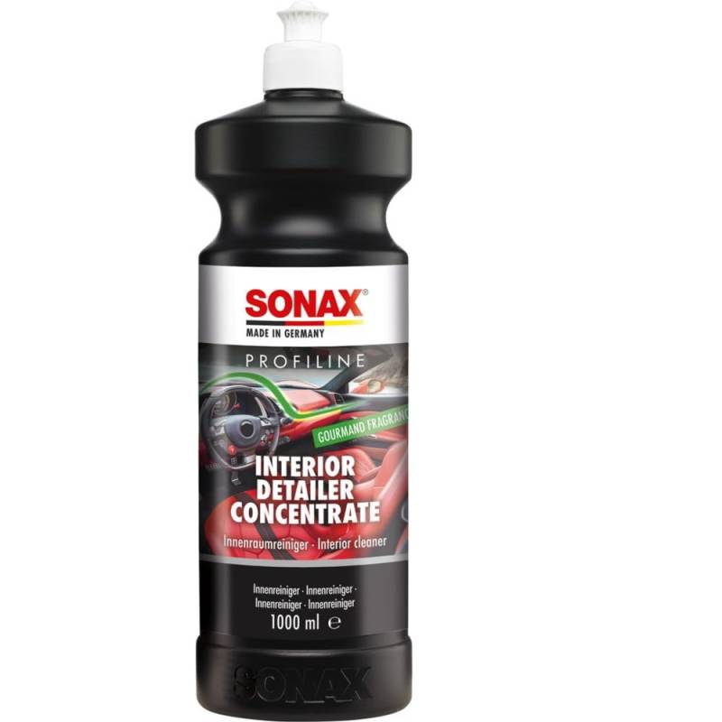 SONAX PROFILINE Interior Detailer Concentrate (1 Liter) Innenraumreiniger zur Schmutzentfernung, Geruchsneutralisierung und Oberflächenpflege | Art-Nr. 01993000 von SONAX