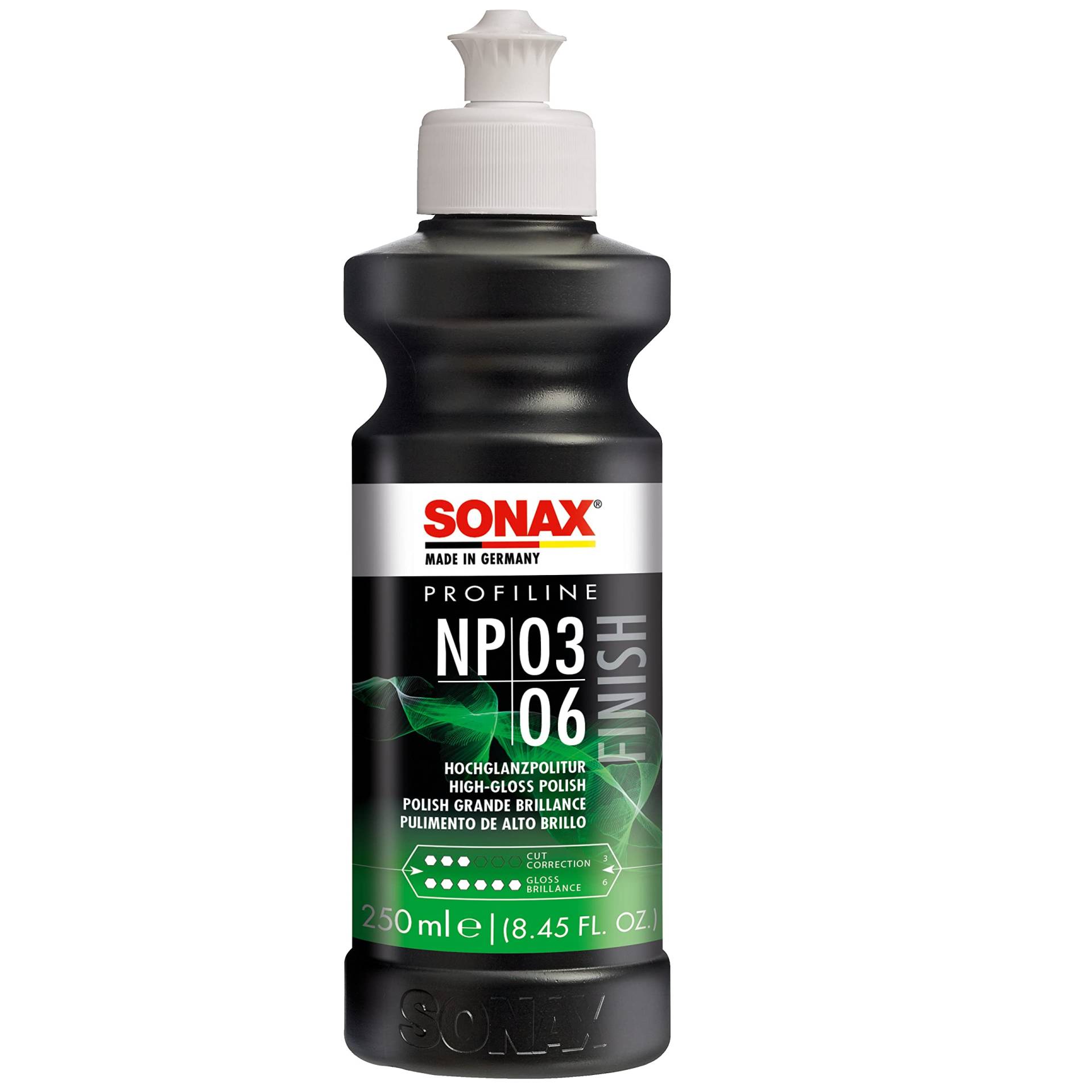 SONAX PROFILINE NP 03-06 (250 ml) zum professionellen Polieren von matten und verkratzten Lacken | Art-Nr. 02081410 von SONAX