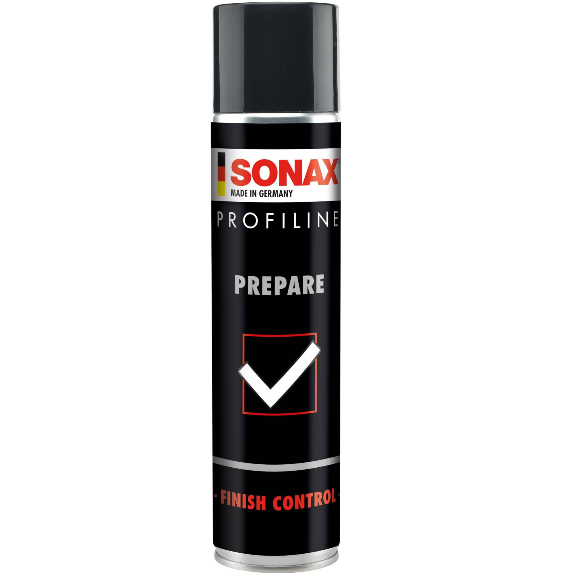 SONAX PROFILINE Prepare (400 ml) spezielles Lösemittelgemisch zum effektiven Entfernen von Fett- und Ölfilmen auf Fahrzeuglacken, Art-Nr. 02373000 von SONAX