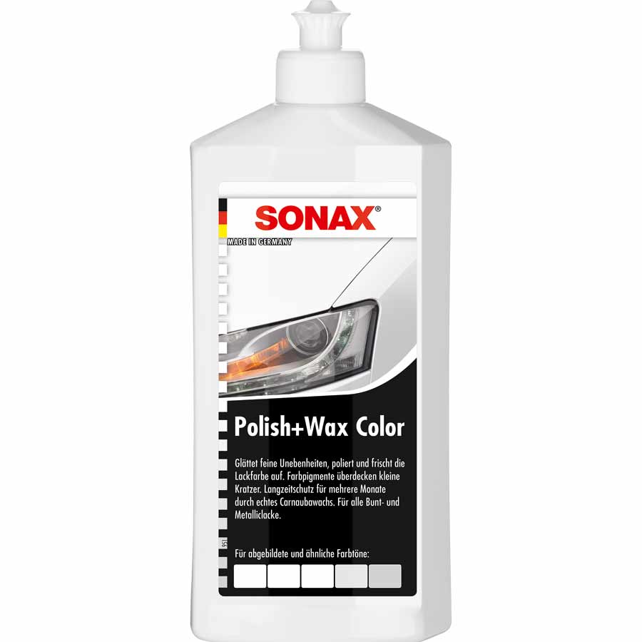 SONAX Politur Polish & Wax Color Pro, weiß, 500 ml von SONAX