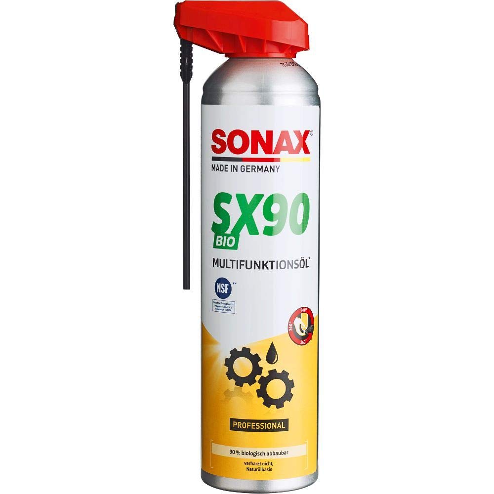 SONAX SX90 Bio Multifunktionsöl mit EasySpray (300 ml) umweltschonend, Aktiv-Schaumformel, schützt, konserviert, reinigt & pflegt, silikonfrei, verharzt nicht | Art-Nr. 04752000 von SONAX