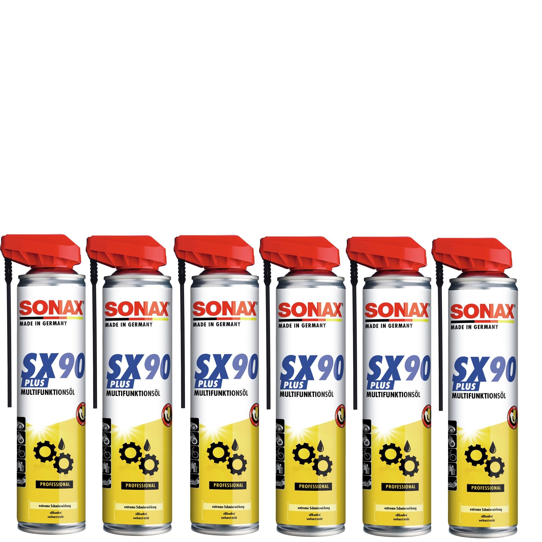 SONAX SX90 Multifunktionsöl mit EasySpray (400 ml) Multifunktionsöl für alle Zwecke wie Rostlöser, Schmiermittel, Korrosionsschutz & Kriechöl| Art-Nr. 04744001 von SONAX