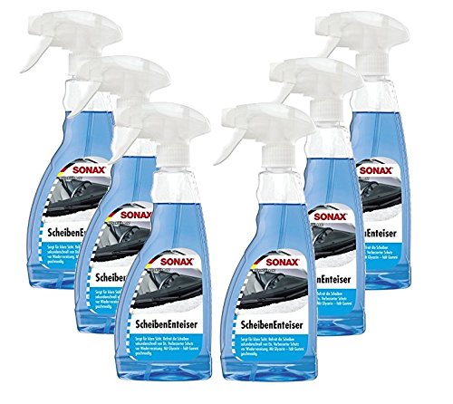 SONAX Scheibenenteiser Scheiben-Entfroster Sprühflasche Enteiserspray 6x 500ml von SONAX