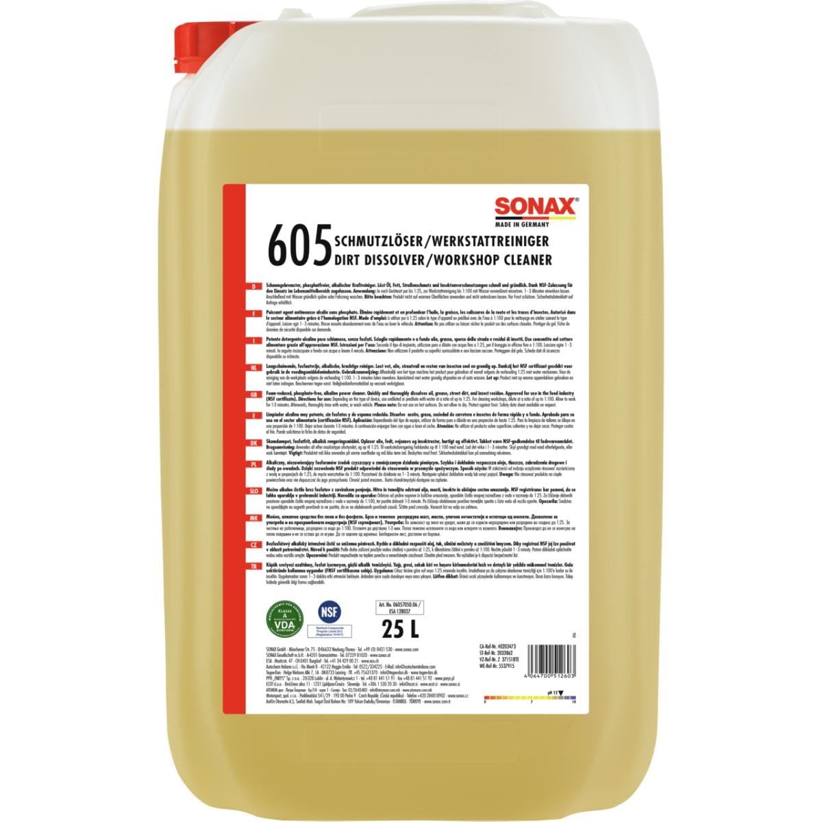 SONAX SchmutzLöser/WerkstattReiniger 25 l SONAX SchmutzLöser/WerkstattReiniger 25 l von SONAX