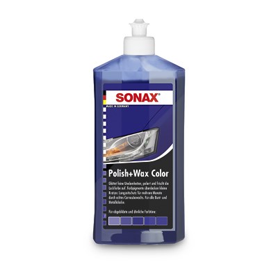 Sonax 1x 500ml Polish & Wax Color blau [Hersteller-Nr. 02962000] von SONAX