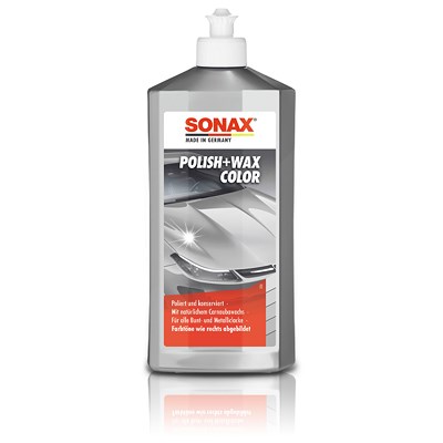 Sonax 1x 500ml Polish & Wax Color silber/grau [Hersteller-Nr. 02963000] von SONAX