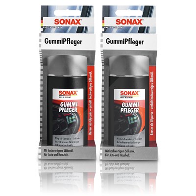 Sonax 2x 100ml GummiPfleger [Hersteller-Nr. 03400000] von SONAX