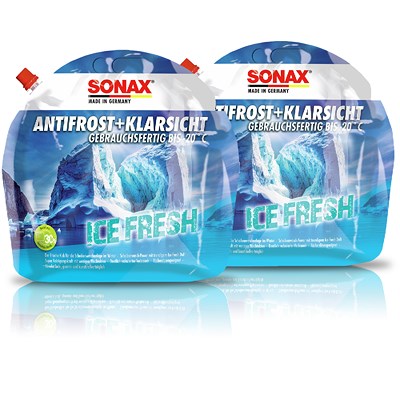 Sonax 2x 3 L AntiFrost&KlarSicht bis -20°C IceFresh Scheibenfrostschutz [Hersteller-Nr. 01334410] von SONAX