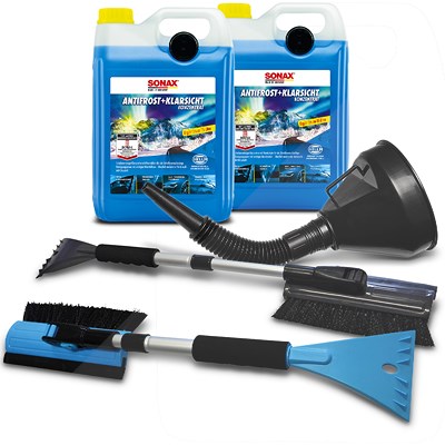 Sonax 2x 5 L AntiFrost+KlarSicht Konzentrat Scheibenfrostschutz+Trichte [Hersteller-Nr. 03325050] von SONAX