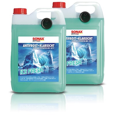 Sonax 2x 5 L AntiFrost+KlarSicht bis -18 °C Ice-fresh - gebrauchsfertig von SONAX