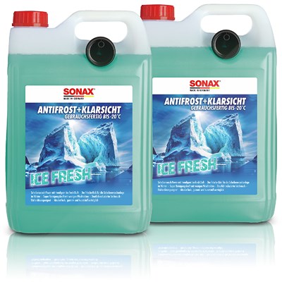Sonax 2x 5 L AntiFrost&KlarSicht bis -20°C IceFresh Scheibenfrostschutz [Hersteller-Nr. 01335410] von SONAX