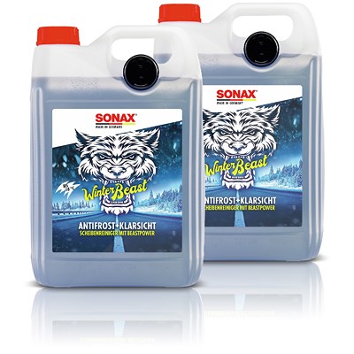 Sonax 2x 5 L WinterBeast AntiFrost+KlarSicht bis -18 °C von SONAX