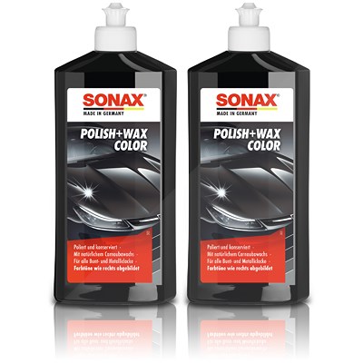 Sonax  2x 500ml Polish & Wax Color NanoPro schwarz  02961000 von SONAX