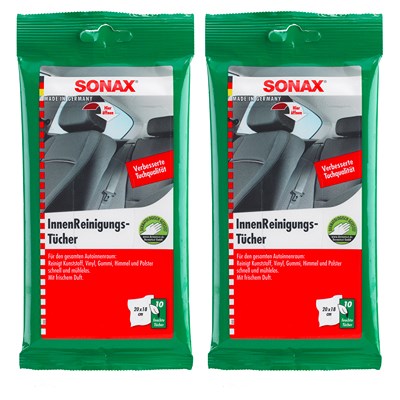 Sonax 2x InnenReinigungsTücher [Hersteller-Nr. 04159000] von SONAX