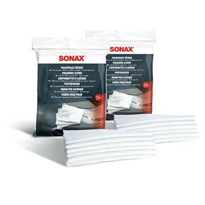 Sonax 2x PolierVliesTücher [Hersteller-Nr. 04222000] von SONAX