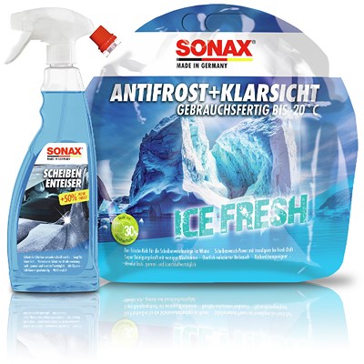 Sonax 3 L AntiFrost&KlarSicht bis -20°C IceFresh Scheibenfrostschutz von SONAX
