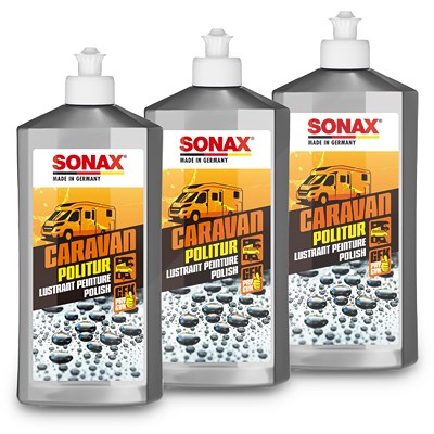 Sonax 3x 500 ml CARAVAN Politur [Hersteller-Nr. 07022000] von SONAX