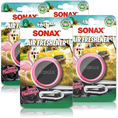 Sonax 4x Lufterfrischer Autoduft Air Freshener Sweet Flamingo Sonax 4x Lufterfrischer Autoduft Air Freshener Sweet Flamingo von SONAX