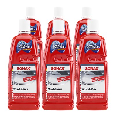 Sonax 6x 1 L Wasch & Wax [Hersteller-Nr. 03133410] von SONAX