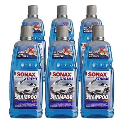 Sonax  6x 1 L XTREME Shampoo 2 in 1  02153000 von SONAX
