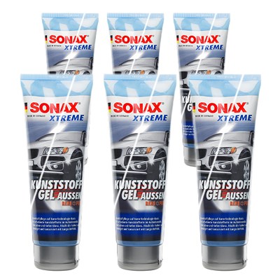 Sonax 6x 250ml XTREME KunststoffGel Außen NanoPro [Hersteller-Nr. 02101410] von SONAX
