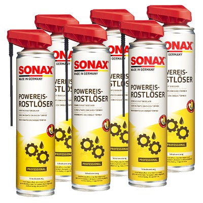 Sonax 6x 400ml PowerEis-Rostlöser m. EasySpray [Hersteller-Nr. 04723000] von SONAX