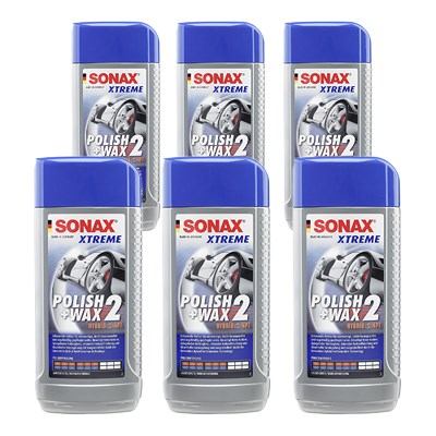 Sonax 6x 500ml XTREME Polish & Wax 2 Hybrid NPT [Hersteller-Nr. 02072000] von SONAX