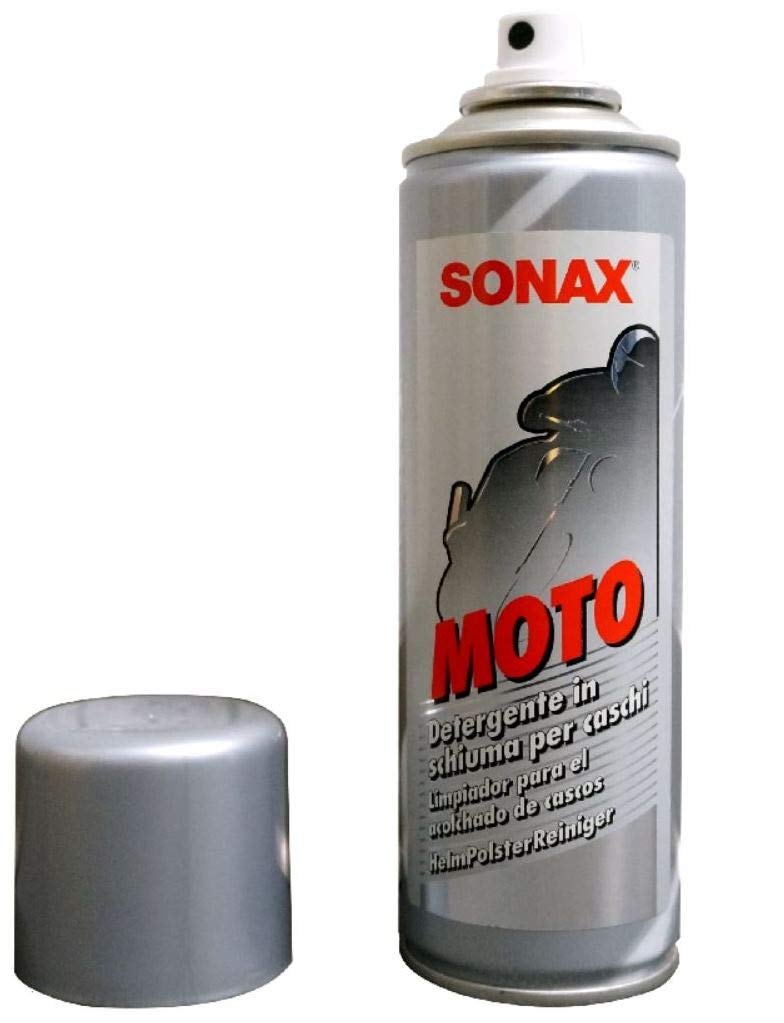 Sonax Helm Reiniger Reinigung Helmpolster Motorradhelm Pflege Polster Kart Motorrad-Helm von Sonax