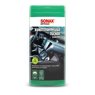 Sonax KunststoffPflegeTücher glänzend Box [Hersteller-Nr. 04121000] von SONAX