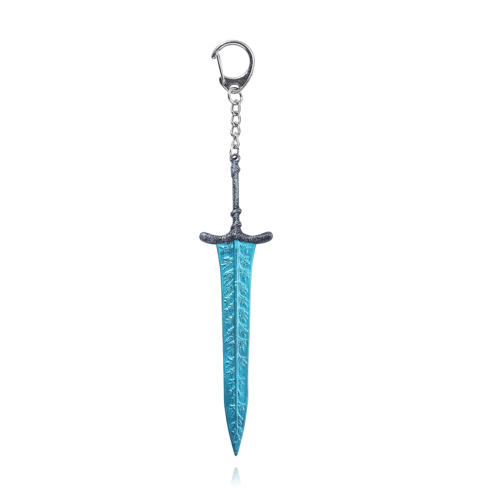 SONGCHANGJEWELRY Elden Ring Frost Ritterschwert Schlüsselanhänger – Ranni Dark Moon Greatsword Toys Collection – Dekoration Geschenk für Frauen Männer Fans, Blau Schwarz, Large SONGCHANGJEWELRY Elden Ring Frost Ritterschwert Schlüsselanhänger – Ranni Dark Moon Greatsword Toys Collection – Dekoration Geschenk für Frauen Männer Fans, Blau Schwarz, Large von SONGCHANGJEWELRY