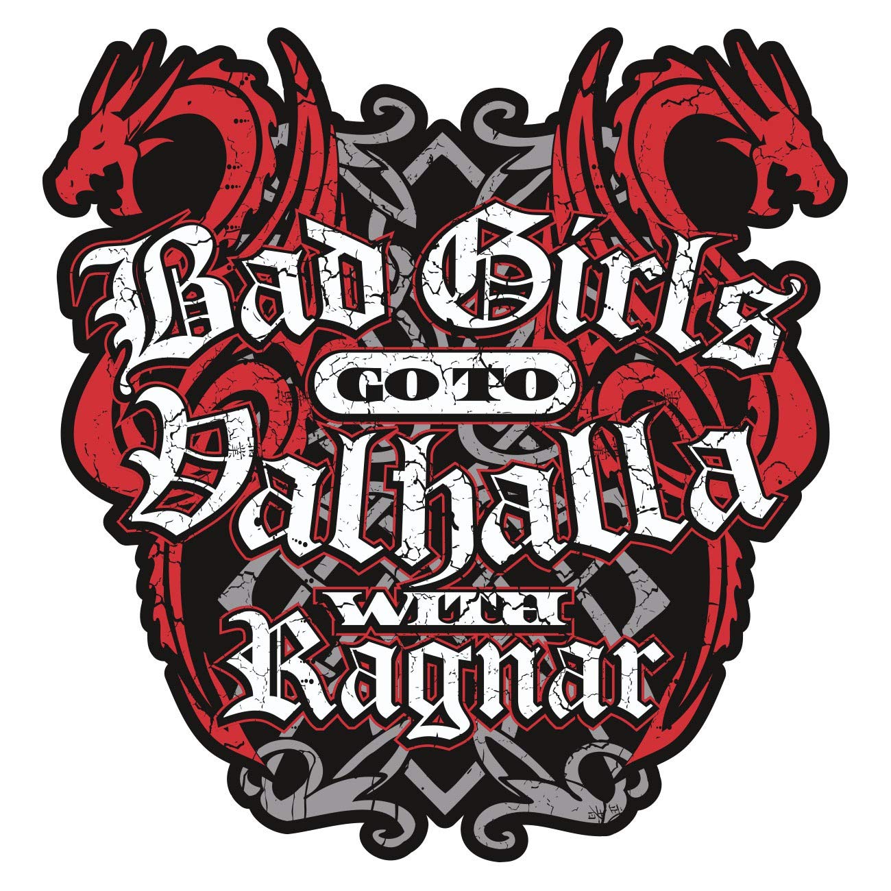 SONS OF ODIN Aufkleber Wetterfest aussen Bad Girls go to Valhalla 12 oder 40 cm von SONS OF ODIN