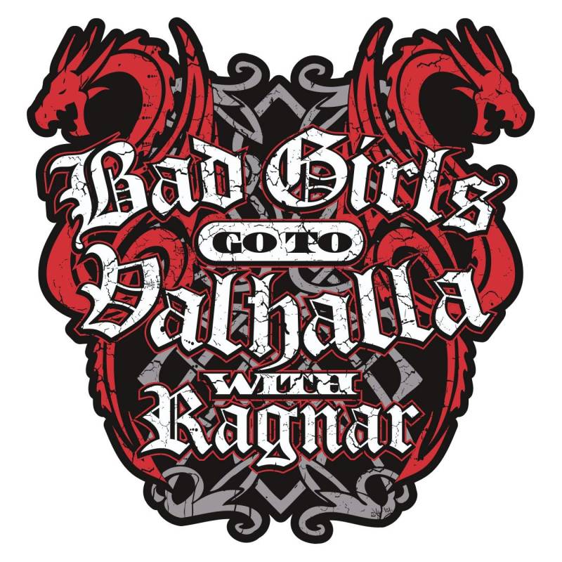 SONS OF ODIN Aufkleber Wetterfest aussen Bad Girls go to Valhalla 12 oder 40 cm von SONS OF ODIN