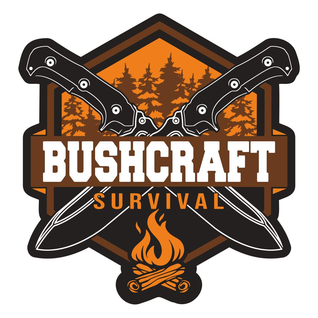 Aufkleber Wetterfest aussen Bushcraft Survival Outdoor Survival Wikinger von SONS OF ODIN