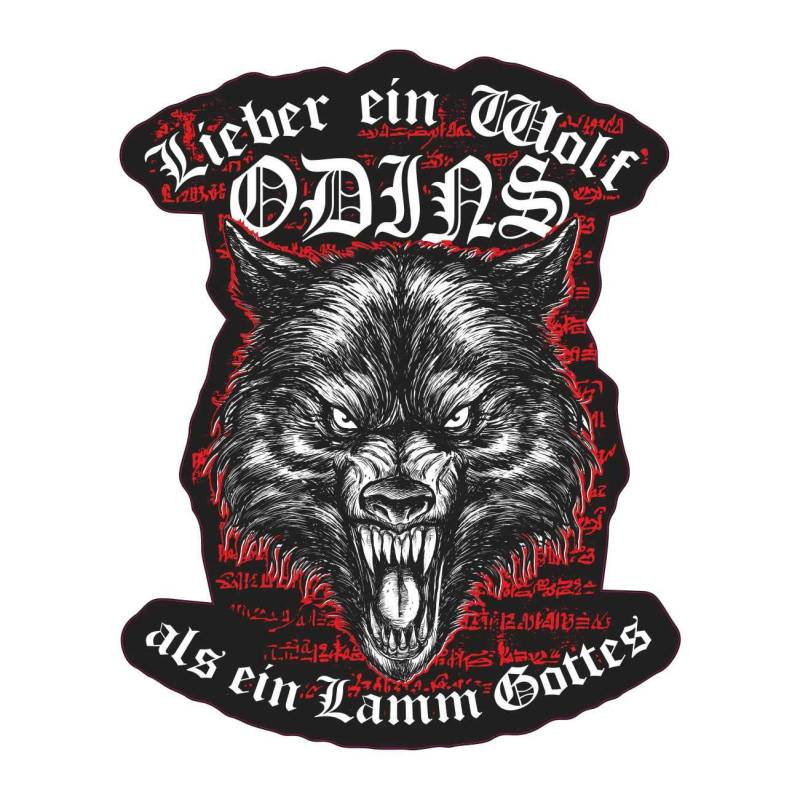 SONS OF ODIN Aufkleber Wetterfest aussen Lieber EIN Wolf Odins Wikinger Motive sprüche von SONS OF ODIN