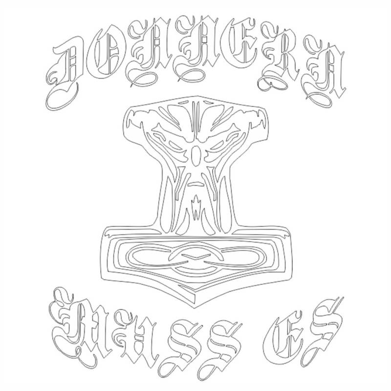 SONS OF ODIN Aufkleber Wetterfest aussen Thors Hammer Donnern muss es von SONS OF ODIN