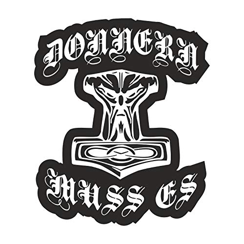 SONS OF ODIN Aufkleber Wetterfest aussen Thors Hammer Donnern muss es von SONS OF ODIN