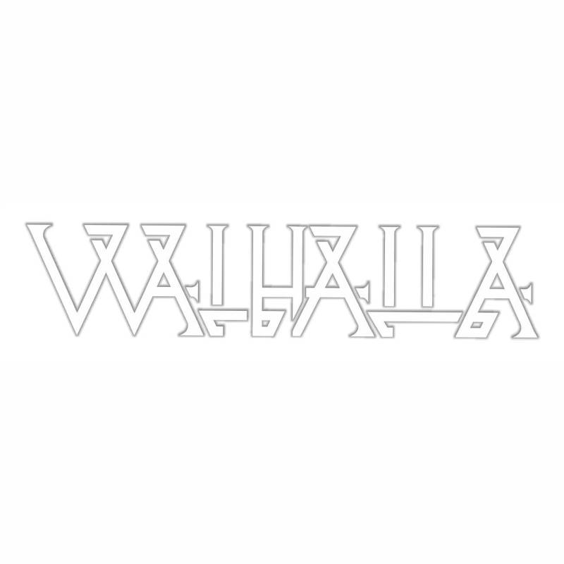SONS OF ODIN Aufkleber Wetterfest aussen Walhalla Schriftzug 3 Größen schwarz Weiss von SONS OF ODIN