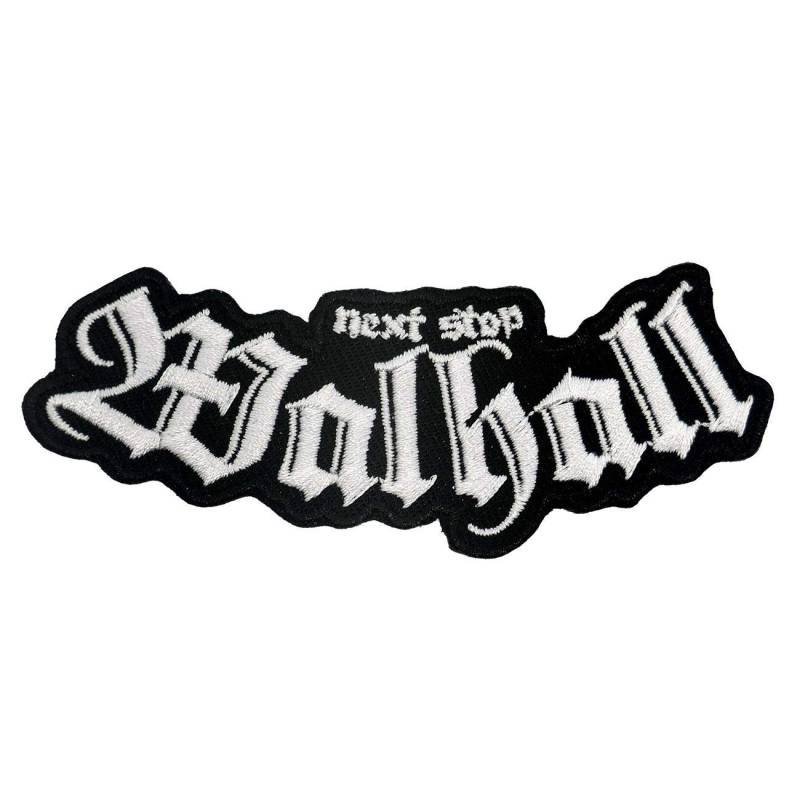 SONS OF ODIN Aufnäher Aufbügler Patch Wikinger Sprüche Next Stop Walhall Motive Spruch von SONS OF ODIN