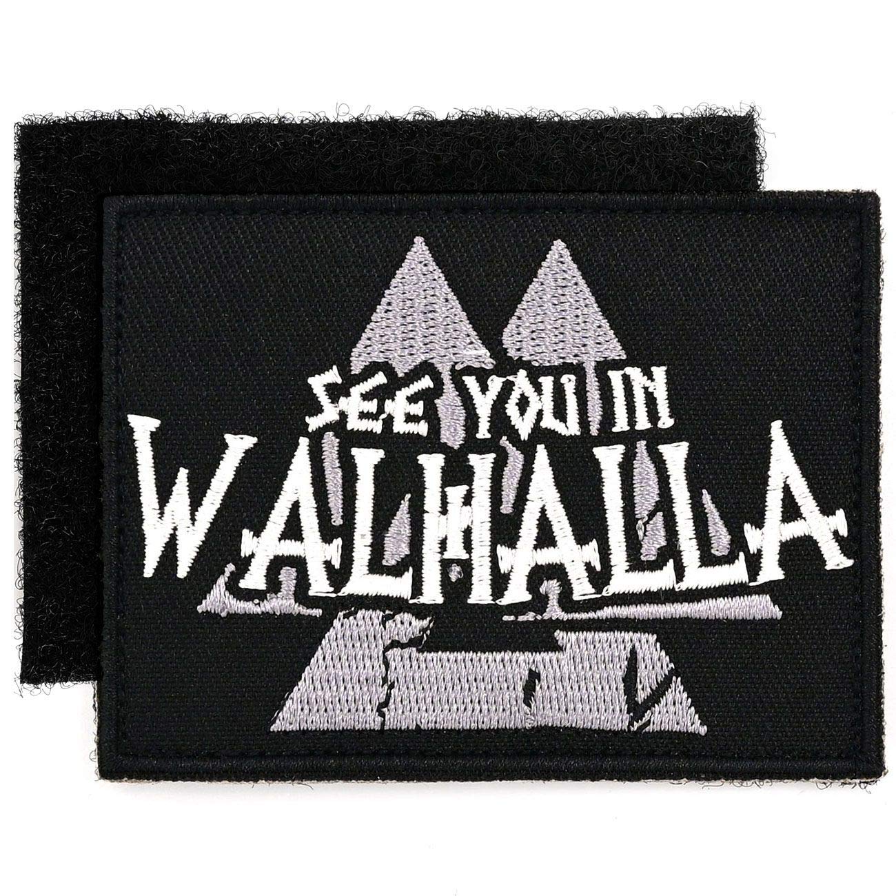 SONS OF ODIN Klett Aufnäher gestickt See You in Walhalla mit Patch Gegenstück Runen Runes von SONS OF ODIN