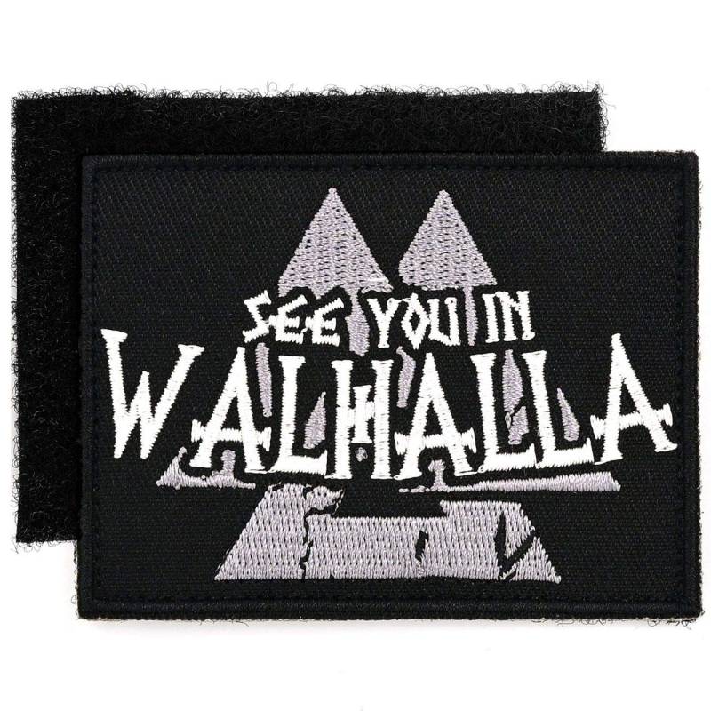 SONS OF ODIN Klett Aufnäher gestickt See You in Walhalla mit Patch Gegenstück Runen Runes von SONS OF ODIN