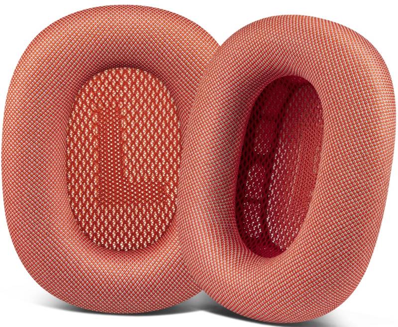 SOPROM Ohrpolster Ersatz für Airpods Max Over-Ear Kopfhörer, Ohrpolster mit strapazierfähigem Netzstoff, weicher Schaumstoff - Pink von SOPROM