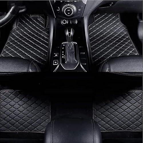 4 stück Auto-Fußmatten für Ford Mustang VI Coupé Mk6 2015 2016 2017 2018 2019 2020 2021 2022, Automatten wasserdichte Fußmatten Autotepiche Staubdicht und Leicht Reinigen,Black von SORAD