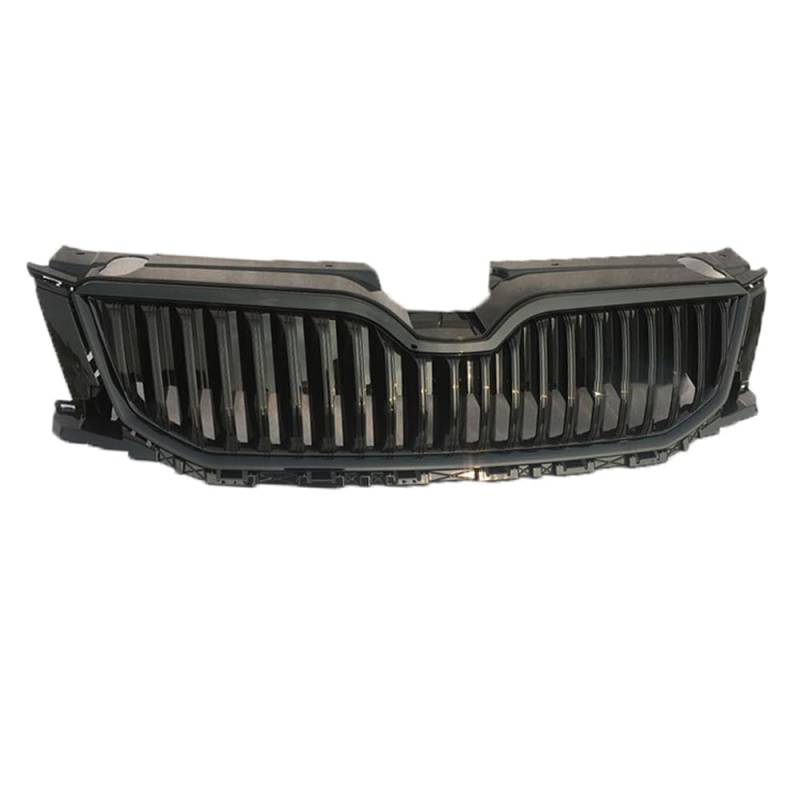 SORAD Mittelnetz Grilles Racing Grill für Skoda New Octavia 2014-2017, Schwarz, Metall, Auto, Kühlergrill, Frontstoßstangenhaube von SORAD