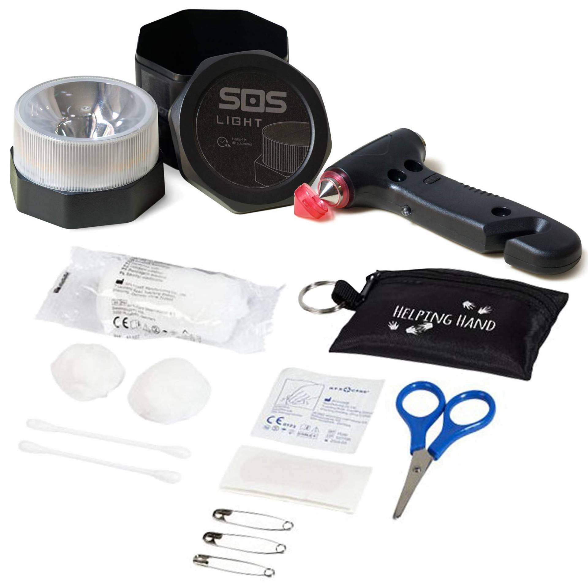 SOS LIGHT PK2687 Schlüsselanhänger mit Notfallhammer und Gürtelschneider + Geschenk, Schlüsselanhänger mit Erste Hilfe SOS LIGHT PK2687 Schlüsselanhänger mit Notfallhammer und Gürtelschneider + Geschenk, Schlüsselanhänger mit Erste Hilfe von SOS LIGHT