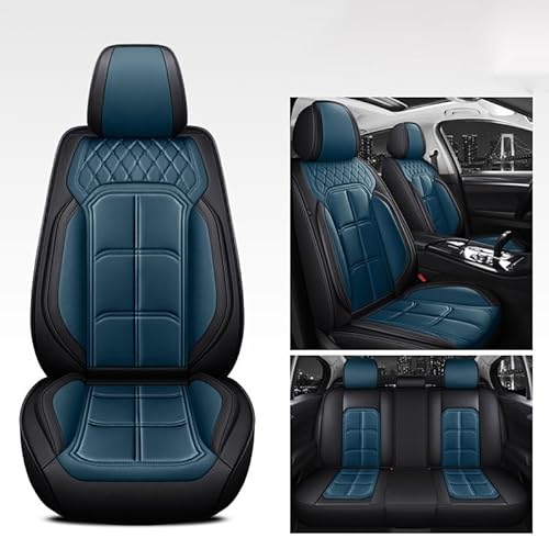 SOUTES Leather Sitzbezüge Auto, für Opel Grandland X 2017-2022 Ganzjahres Leder Atmungsaktiv Car Seat Cover Sets Wasserdicht Verschleißfest Schonbezüge sitzschoner,A von SOUTES