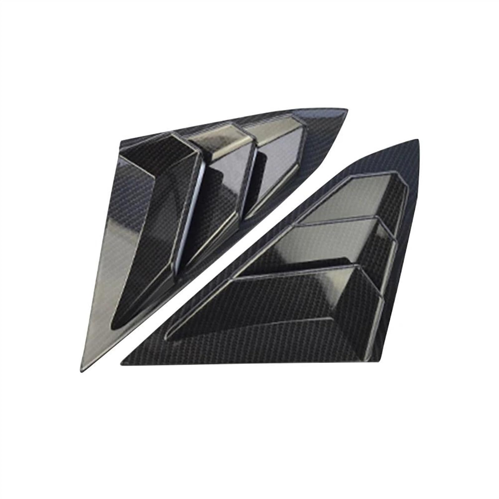 Lufteinlass Motorhaube Kompatibel Mit Civic Type R Hotchback 2020 2021, 2 Stück, Auto-hintere Seitenverkleidung, Fenster-Seitenlamellen, Karbonfaser-Entlüftungsaufkleber, Auto-Dekoration (Color : 3) von SOYDAN