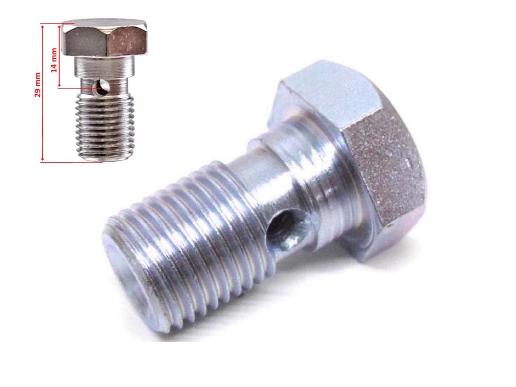 Universal Bremsschraube Hohlschraube M10 x 1 passend für AJP Brembo Bremssattel Bremszange Bremszylinder Roller Scooter Universal Bremsschraube Hohlschraube M10 x 1 passend für AJP Brembo Bremssattel Bremszange Bremszylinder Roller Scooter von SP