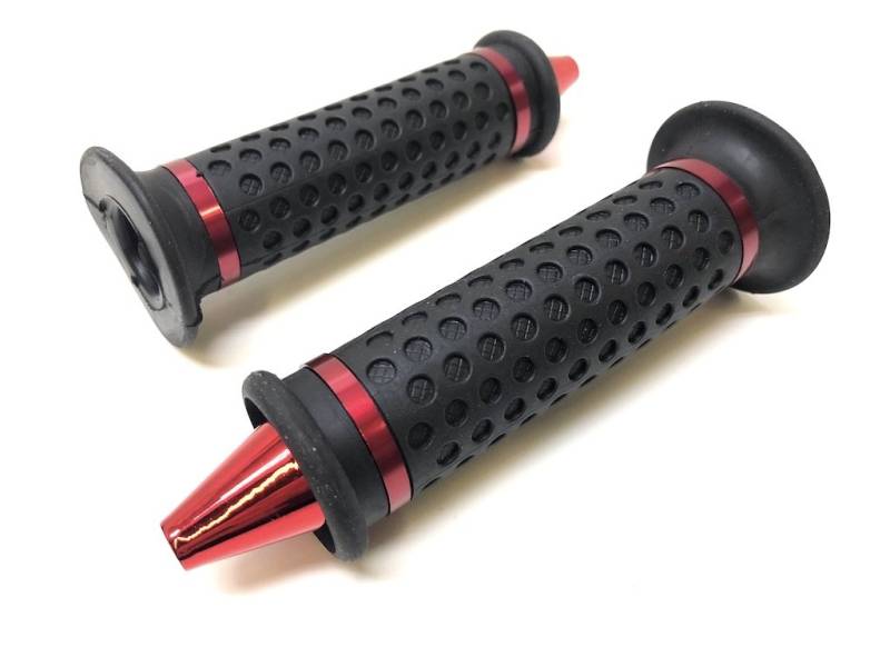 Universal Lenkergriffe Griffe Tuning Schwarz Rot Roller Scooter Motorrad von SP
